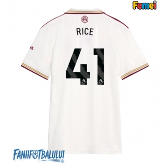 Arsenal Declan Rice #41 Tricou Fotbal Replică 2025-26 Femei Treilea